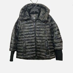Calvin Klein Performance Down Puffer Jacket Camouflage Quilted